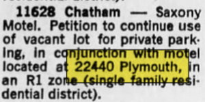 Royal Budget Inn (Saxony Motel) - Jul 03 1971 Article (newer photo)